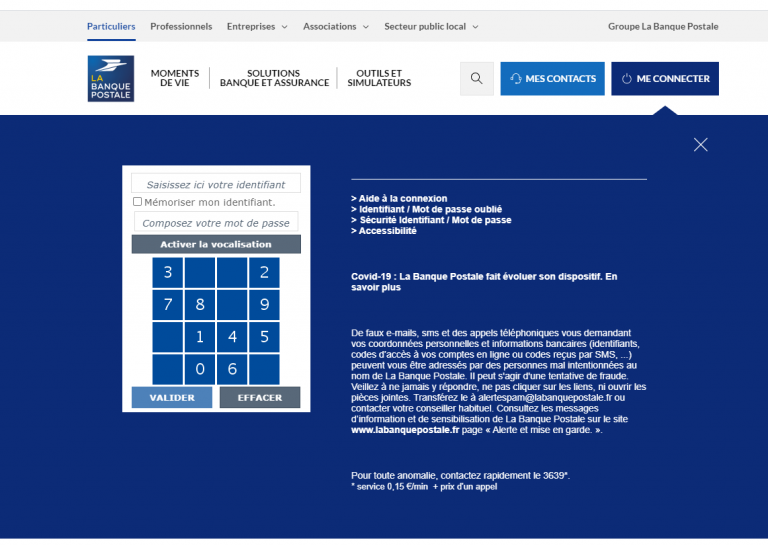 Www Labanquepostale Fr Particulier Securite Espaceclient Html